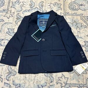 Andy & Evan 2pc Navy Stretch Suit with Comfy Flex Technology